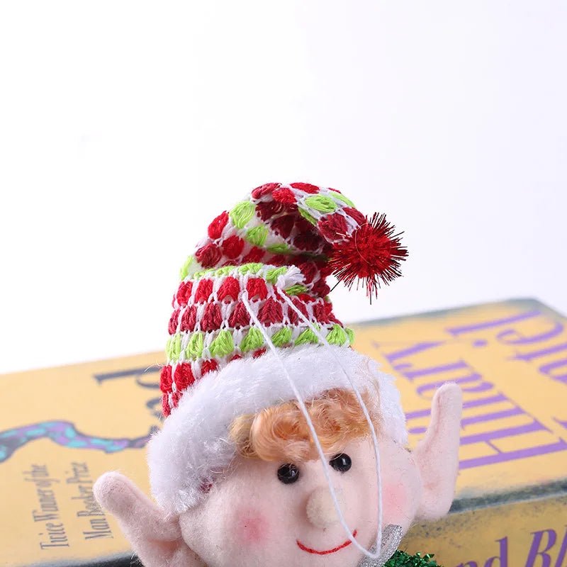 New 2/1Pc Red Green Christmas Decoration Plush Leg Elf Doll Ornaments Boys Girls Elves Toy Doll New Year Navidad Home Decoration - Kaiju Mafia