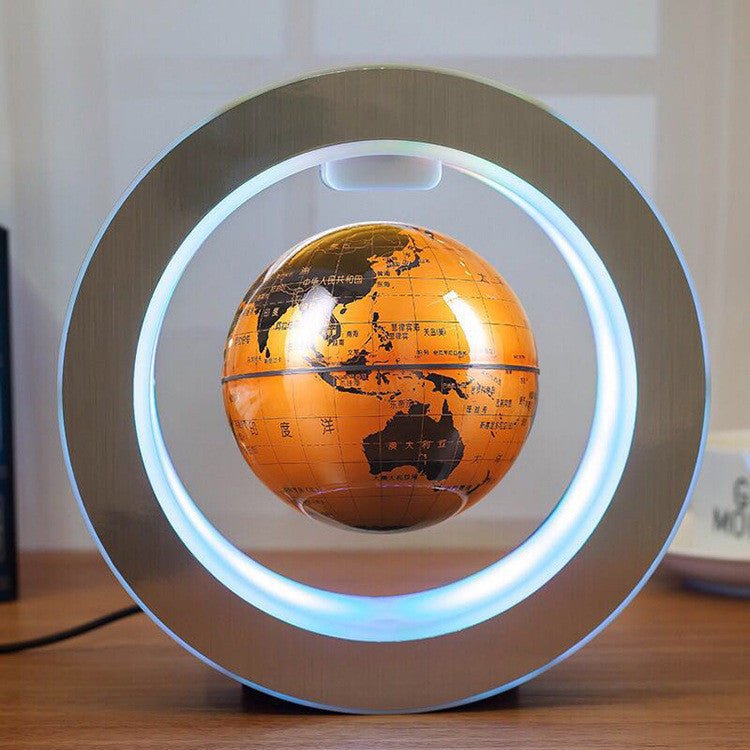 Round LED World Map Floating Globe Magnetic Levitation Light Anti Gravity Magic - Kaiju Mafia
