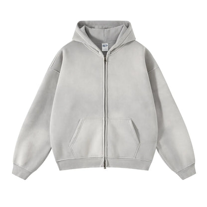 Batik fleece zippered hoodie - Kaiju Mafia