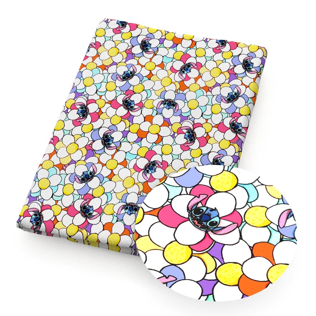 Disney Lilo And Stitch 50*145cm Polyester Cotton Fabric Sewing Quilting Fabric Needlework Material DIY Handmade - Kaiju Mafia