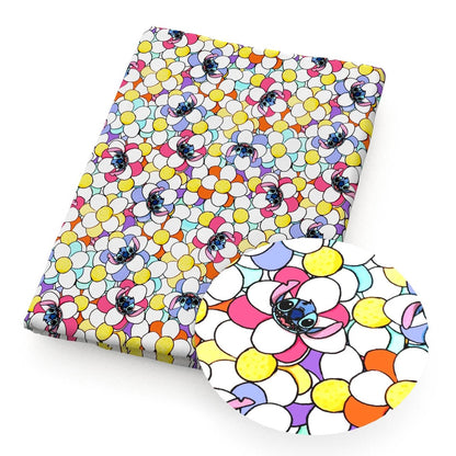 Disney Lilo And Stitch 50*145cm Polyester Cotton Fabric Sewing Quilting Fabric Needlework Material DIY Handmade - Kaiju Mafia