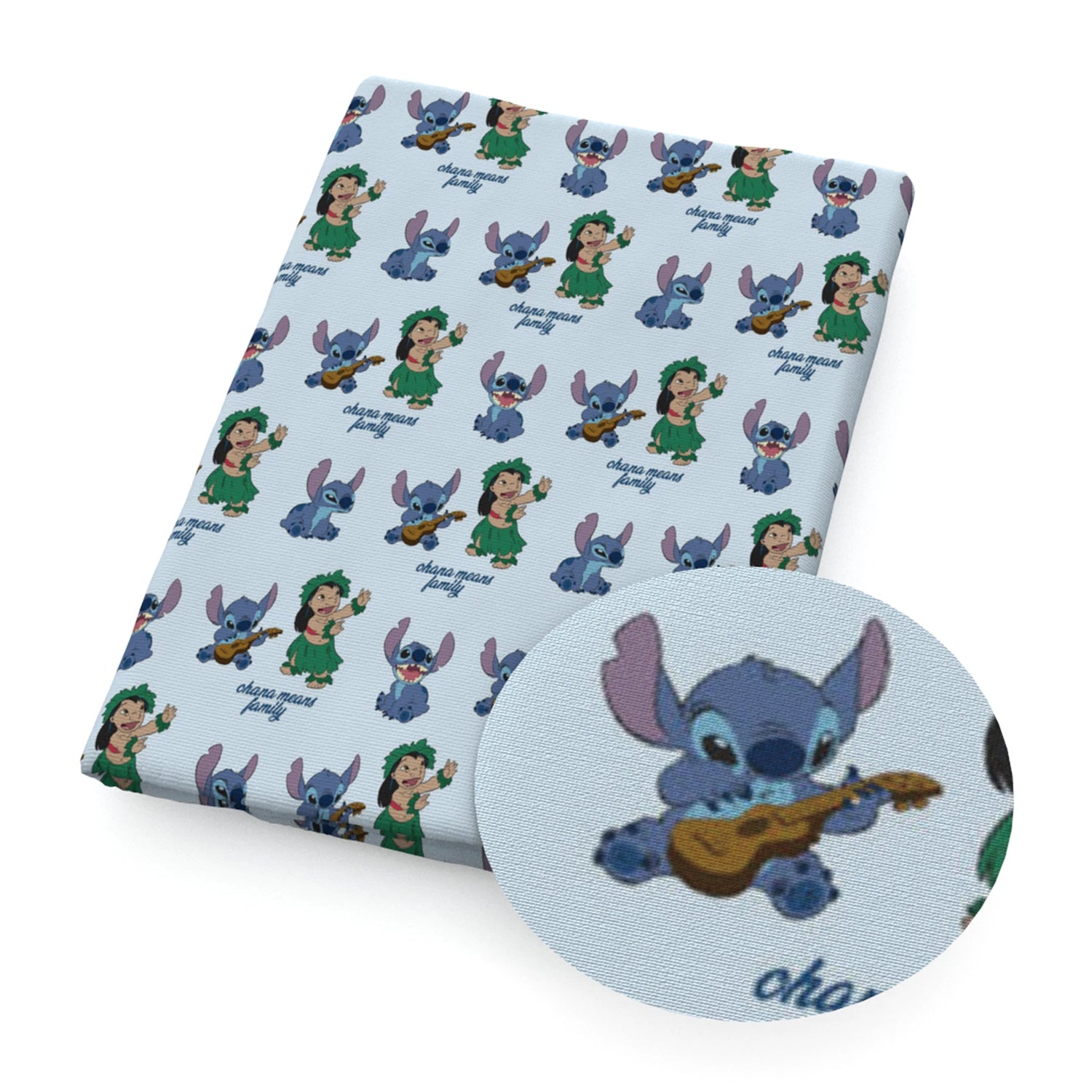 Disney Lilo and Stitch 50*145cm Polyester Cotton Fabric Sewing Quilting Fabric Needlework Material DIY Handmade