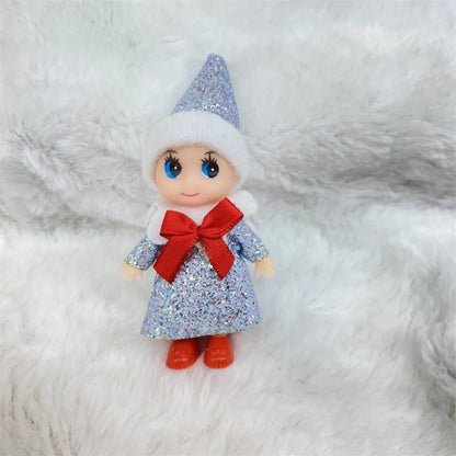 Christmas Mini Baby Elf Dolls Todder Elves Shining Kindness Craft Babies Doll Toy Decoration On The Shelf Gift For Girl Boy Kid - Kaiju Mafia