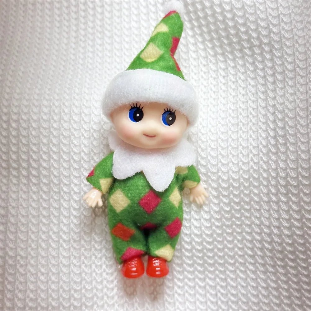 Christmas Mini Baby Elf Dolls Todder Elves Shining Kindness Craft Babies Doll Toy Decoration On The Shelf Gift For Girl Boy Kid - Kaiju Mafia