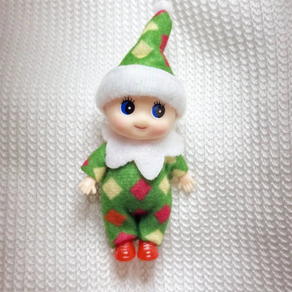Christmas Mini Baby Elf Dolls Todder Elves Shining Kindness Craft Babies Doll Toy Decoration On The Shelf Gift For Girl Boy Kid - Kaiju Mafia
