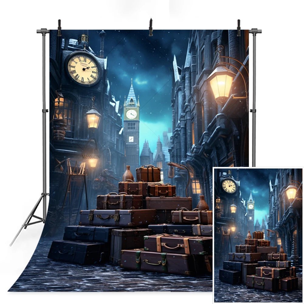 Magic Academy Vertical Section Backdrop Custom Hogwarts Theme Party Birthday Photography Poster Studio Decoration Background - Kaiju Mafia
