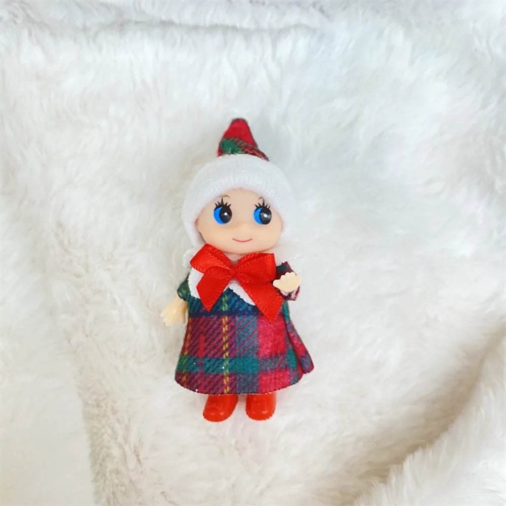 Christmas Mini Baby Elf Dolls Todder Elves Shining Kindness Craft Babies Doll Toy Decoration On The Shelf Gift For Girl Boy Kid - Kaiju Mafia