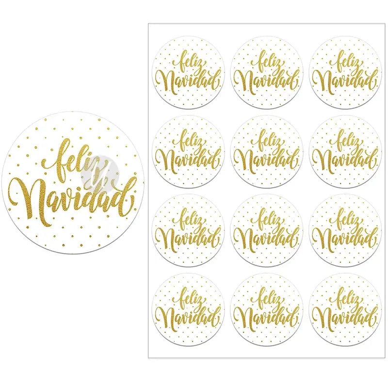 Feliz Navidad Gift Stickers