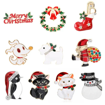 Cute Christmas Enamel Pins