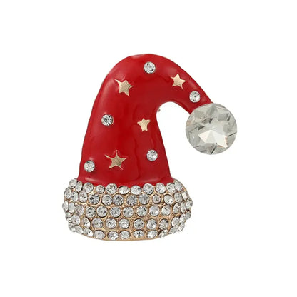 Christmas Rhinestone Brooch Pins