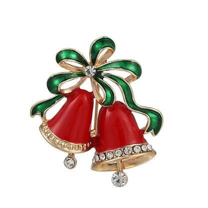 Christmas Rhinestone Brooch Pins