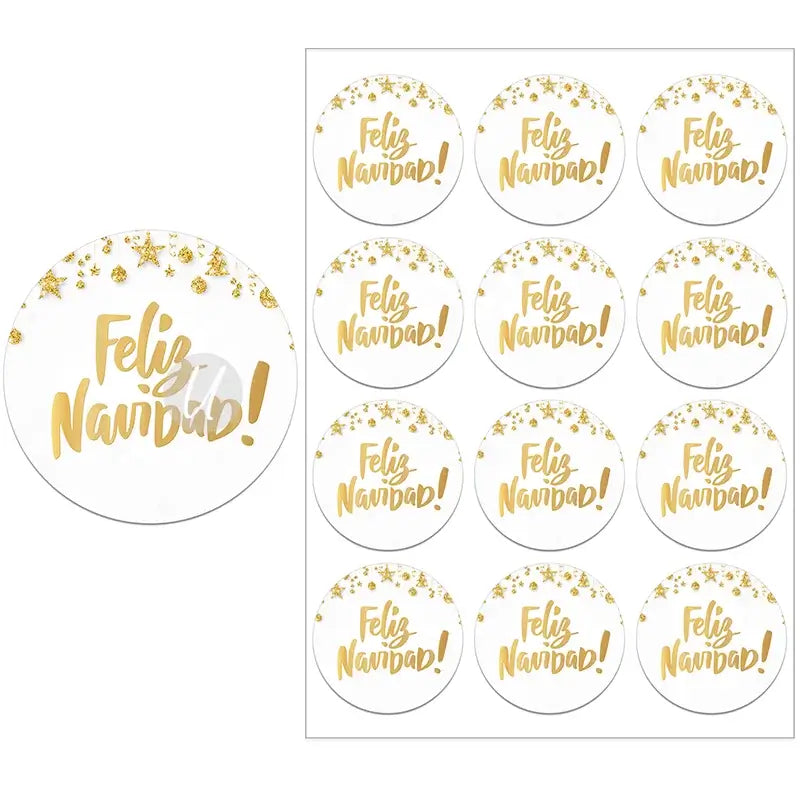 Feliz Navidad Gift Stickers