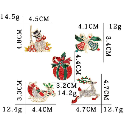 Cute Christmas Enamel Pins