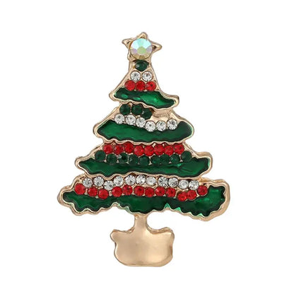 Christmas Rhinestone Brooch Pins