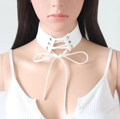 Wide Black Velvet Choker Necklace