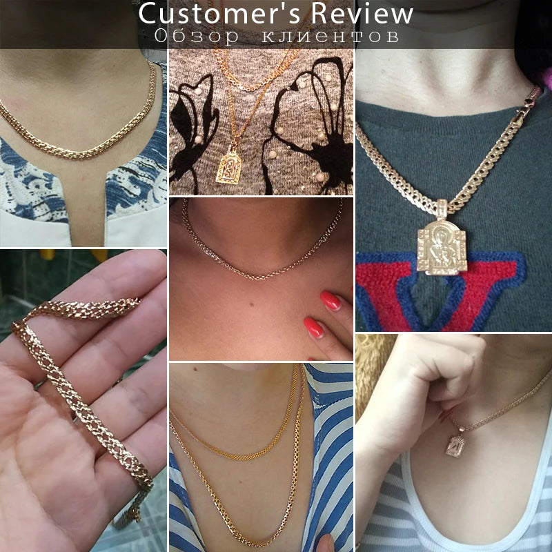 Trendsmax Rose Gold Necklace