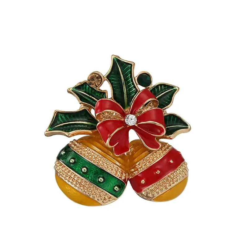 Christmas Rhinestone Brooch Pins