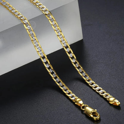 Trendsmax Gold Color Cuban Link Necklace