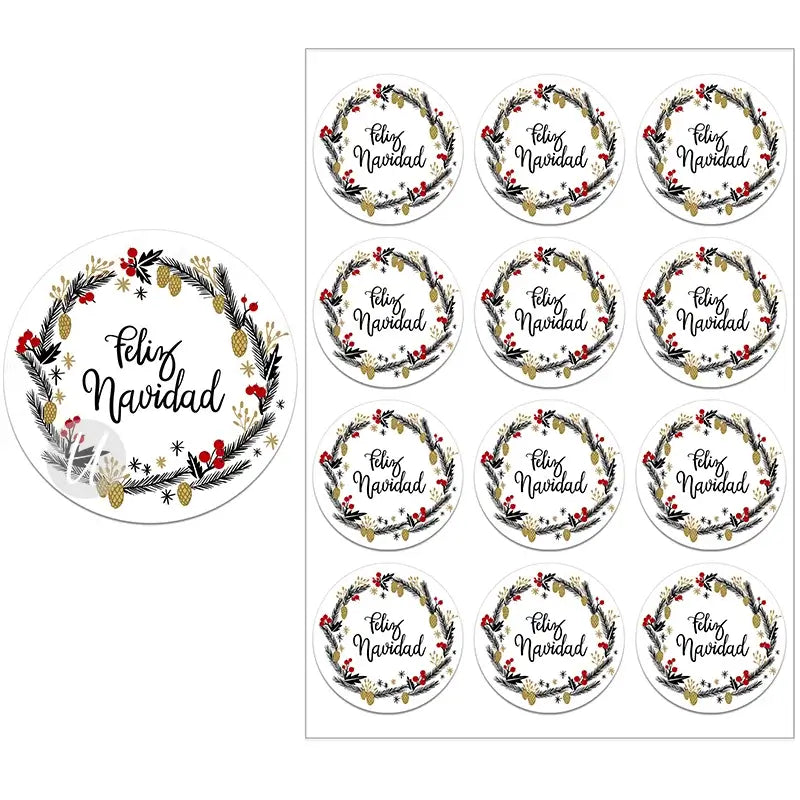 Feliz Navidad Gift Stickers