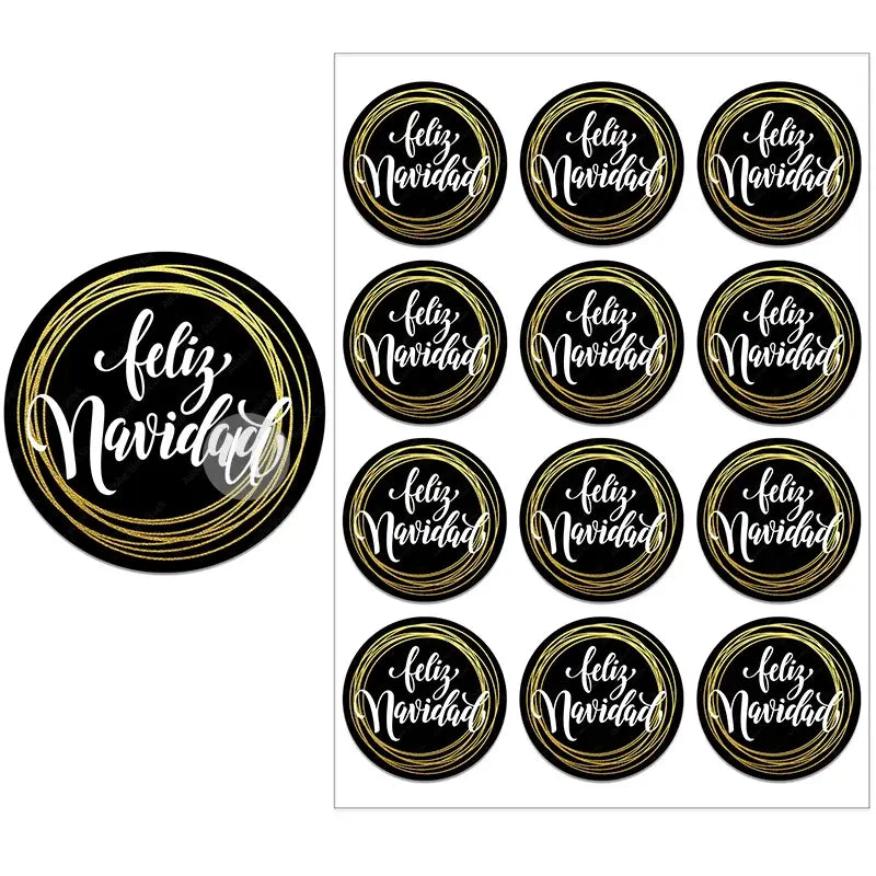 Feliz Navidad Gift Stickers