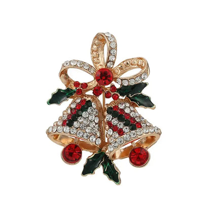 Christmas Rhinestone Brooch Pins