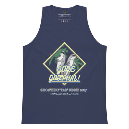 Men’s Premium Gone Golphin Tank Top - Kaiju Mafia