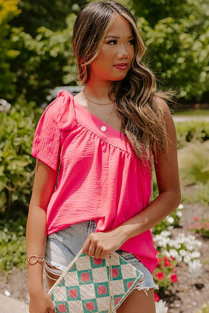 New Arrival One - Shoulder Fashion Ruched Sleeveless Pullover Vest - Kaiju Mafia