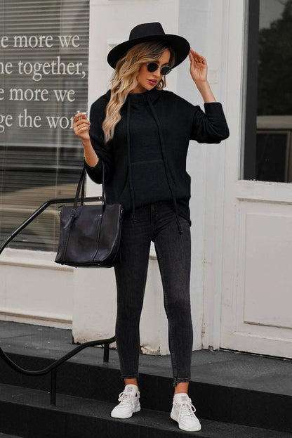 2024 Fashion Pure Color Kangaroo Pocket Turtleneck Knitting Sweater Female Winter New Arrival Thickened Heattech Thickening Sweater Female - Kaiju Mafia
