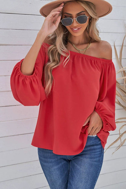 Off - the - Shoulder Fashion Tube Top off - Neck Pullover Long Sleeves Shirt - Kaiju Mafia