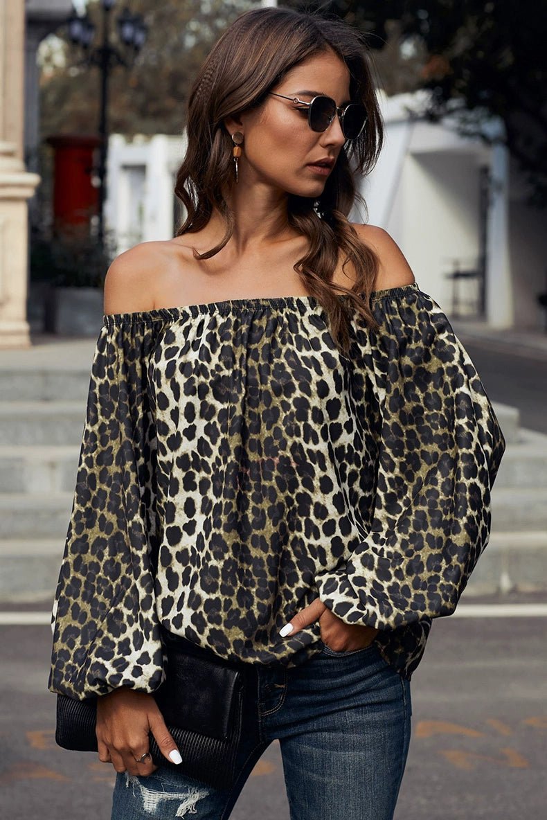Off - the - Shoulder Fashion Tube Top off - Neck Pullover Long Sleeves Shirt - Kaiju Mafia