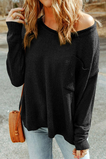 Fall 2024 New Arrival Pure Color Long Sleeves Sweater Female European and American Leisure Wind Thread Knitting Thermal Head Cover Tops Female - Kaiju Mafia