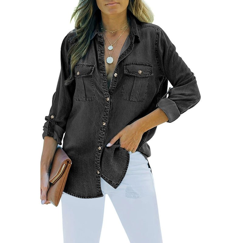 2024 Spring &amp; Fall New Arrival Washed Denim Jacket Women&