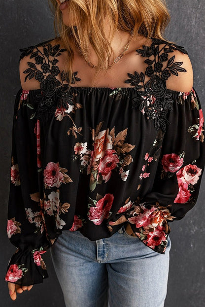 Autumn and Winter Printing Long Sleeves Fashion Pullover Tops Chiffon Shirt - Kaiju Mafia