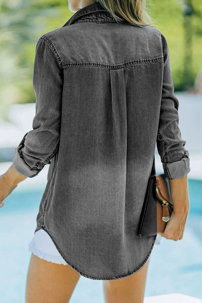 2024 Spring &amp; Fall New Arrival Washed Denim Jacket Women&