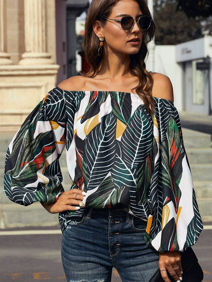 Off - the - Shoulder Fashion Tube Top off - Neck Pullover Long Sleeves Shirt - Kaiju Mafia