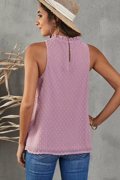 Sleeveless Trendy Loose Chiffon I - Shaped Vest Tops - Kaiju Mafia