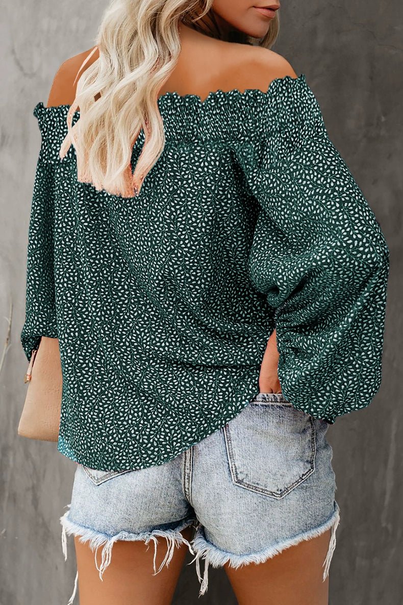 Off - the - Shoulder Fashion off - Neck Trendy Loose Chiffon Shirt - Kaiju Mafia