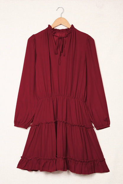 2024 Autumn Solid Color Thin Jumpsuit Skirt Fashion Slim Looking Temperament Commute Pullover Loose Knee - Length Dress Women - Kaiju Mafia