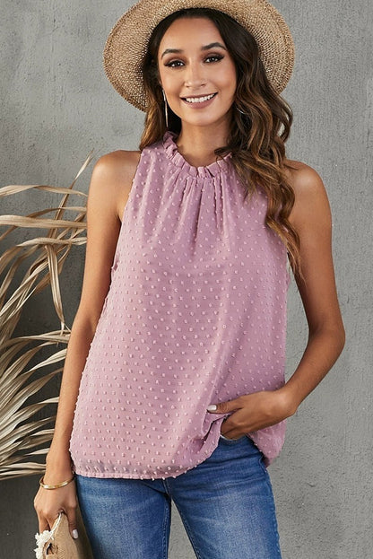 Sleeveless Trendy Loose Chiffon I - Shaped Vest Tops - Kaiju Mafia
