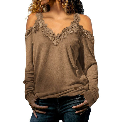 Fashion Sexy Thin Long Sleeves T-shirt Women&
