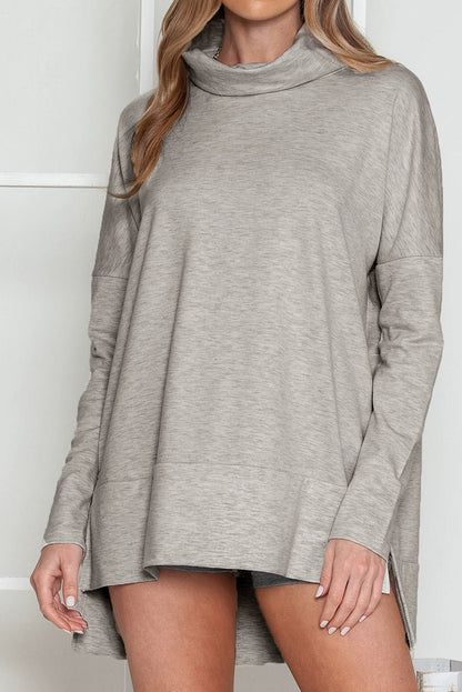 Pure Color Long Sleeves Casual Wind Loose Bottoming Top Pullover - Kaiju Mafia