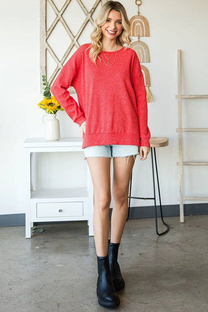 Fall and Winter Long Sleeves Thin Patchwork Loose T-shirt Pullover - Kaiju Mafia