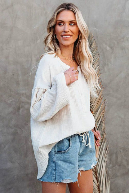 Fall New Arrival Pure Color Long Sleeves T-Shirt Female 2024 Special - Interest Design Casual Loose Plus Size Bottoming Shirt Tops V Neck Tide - Kaiju Mafia