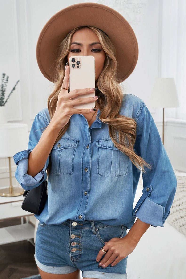 2024 Spring &amp; Fall New Arrival Washed Denim Jacket Women&