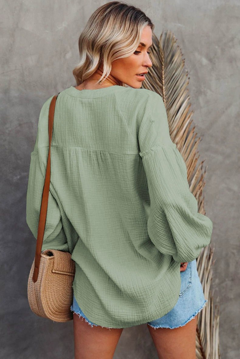 Fall New Arrival Pure Color Long Sleeves T-Shirt Female 2024 Special - Interest Design Casual Loose Plus Size Bottoming Shirt Tops V Neck Tide - Kaiju Mafia