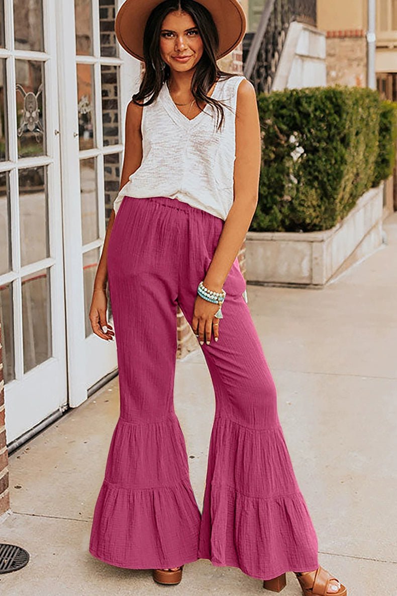 Black Fashion Fashion Ruffles Thin Women&