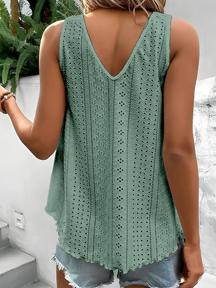 V Neck Splicing Sling Cool Breathable Sexy Lace - Kaiju Mafia