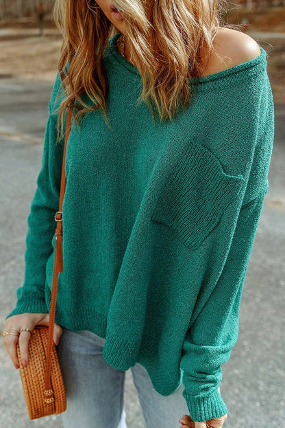 Fall 2024 New Arrival Pure Color Long Sleeves Sweater Female European and American Leisure Wind Thread Knitting Thermal Head Cover Tops Female - Kaiju Mafia