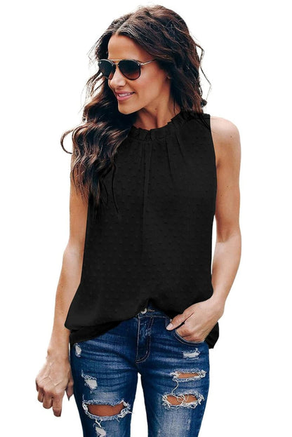 Sleeveless Trendy Loose Chiffon I - Shaped Vest Tops - Kaiju Mafia