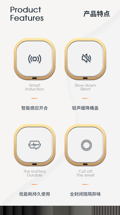 Smart Kitchen Bathroom Rechargeable Inductive Ashbin - Kaiju Mafia